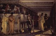 Alma-Tadema, Sir Lawrence Phidias Showing the Frieze of the Parthenon to his Friends (mk23) oil